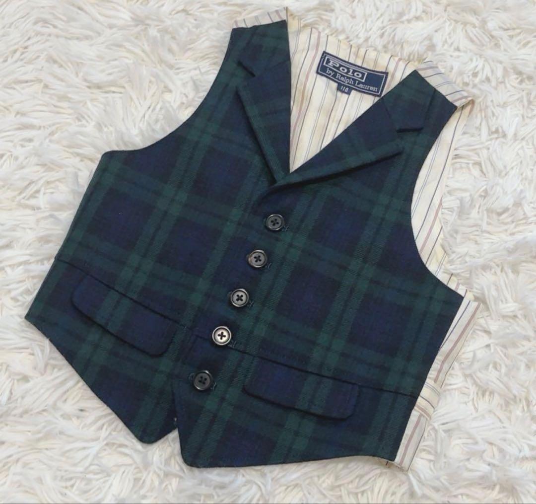 美品　ラルフローレン　4点セット　フォーマル　100 スーツ　紺ブレ　ベスト