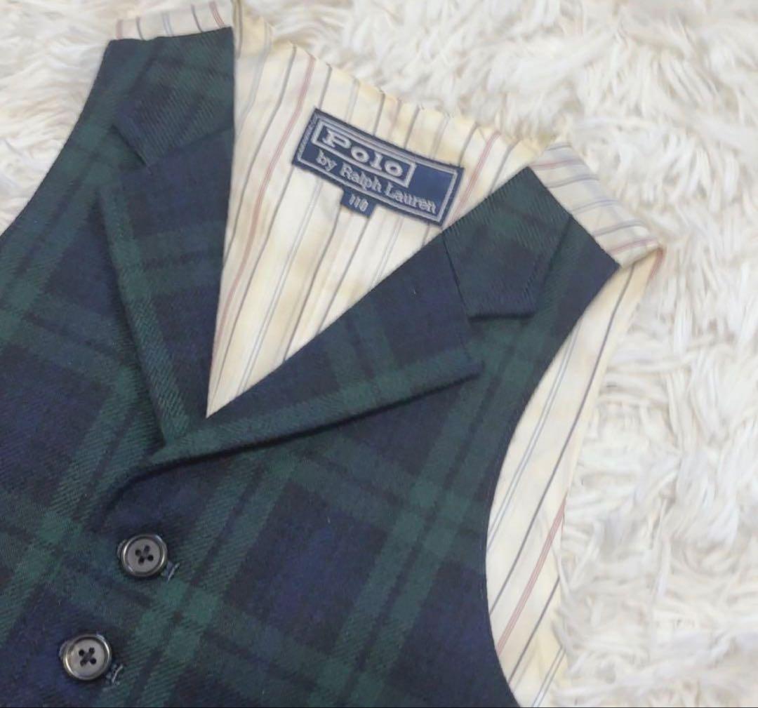 美品　ラルフローレン　4点セット　フォーマル　100 スーツ　紺ブレ　ベスト