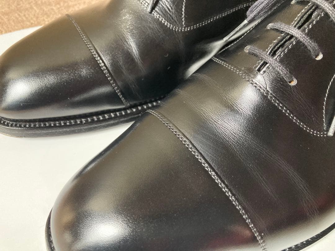 美品 JMウエストンUK8E ストレートチップ 定価17万円