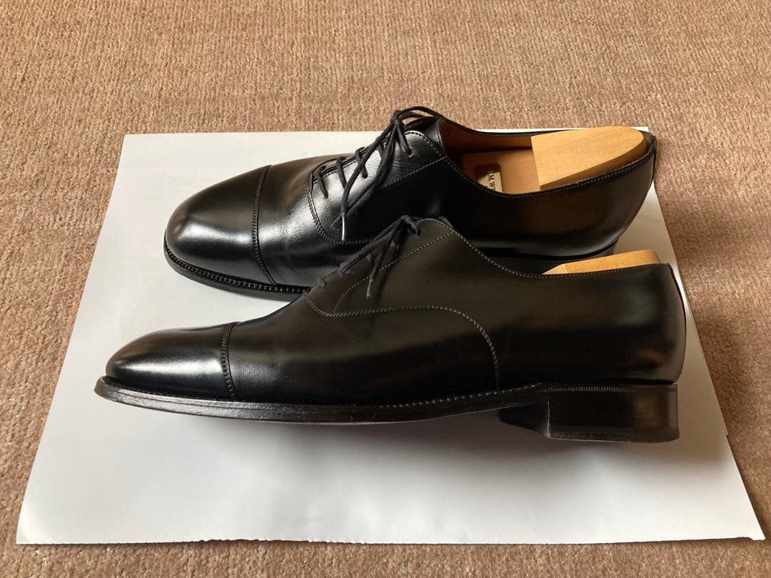 美品 JMウエストンUK8E ストレートチップ 定価17万円