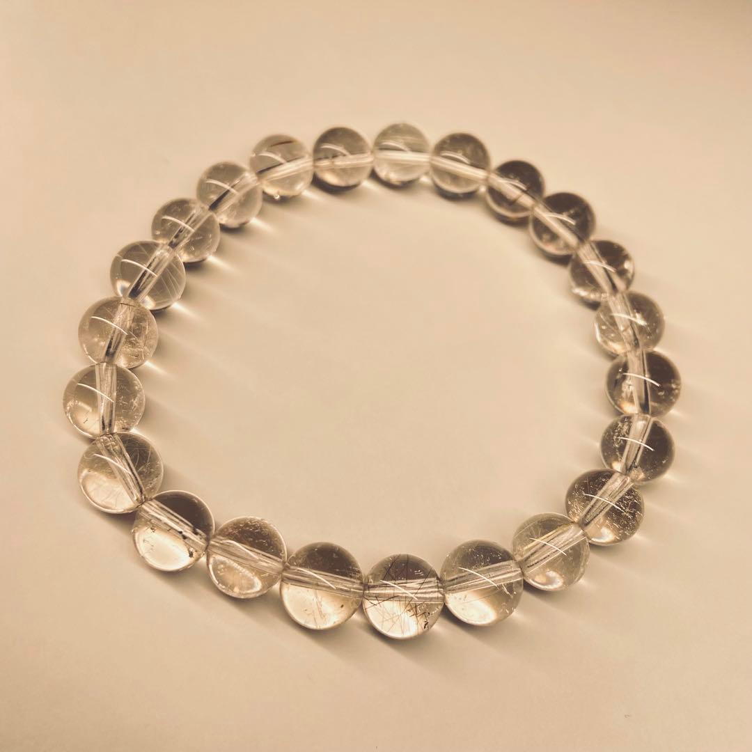 ◆希少◆山梨産水晶ブレス◆