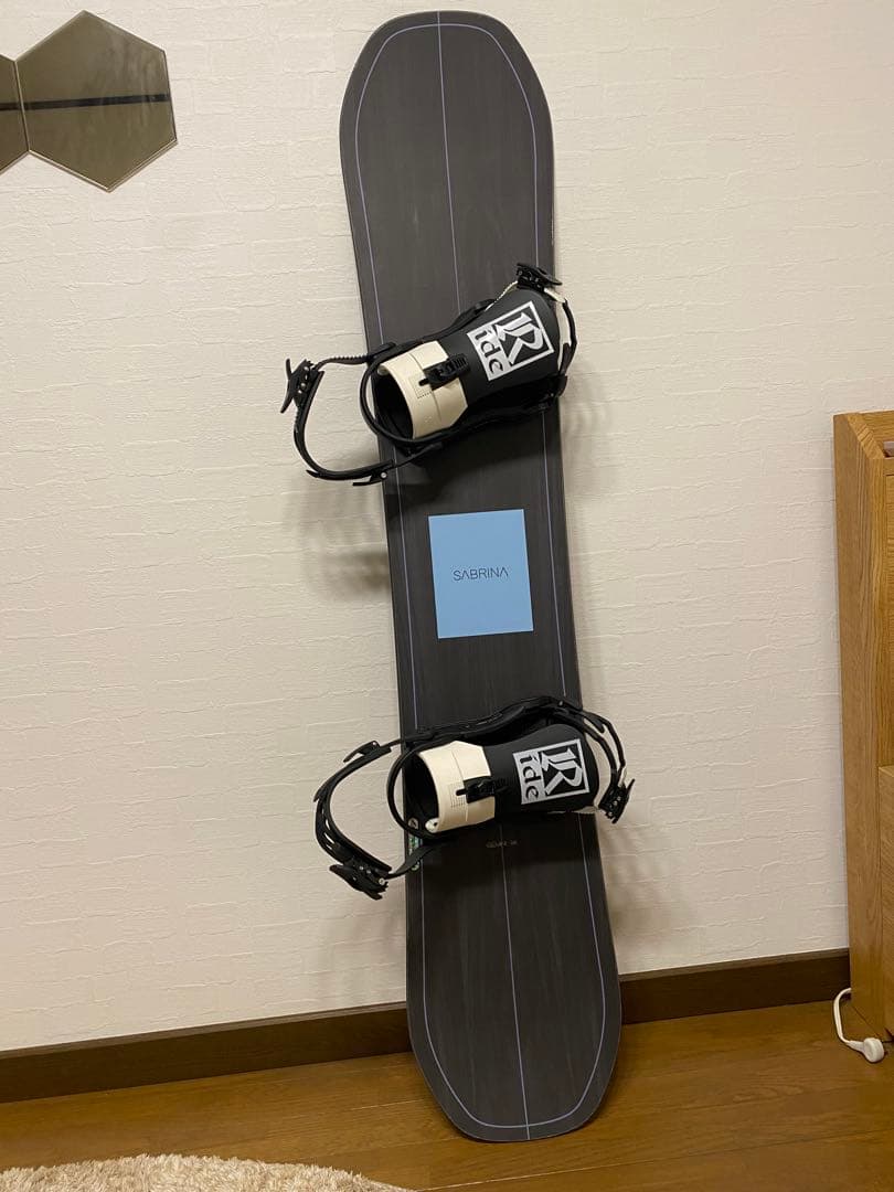SABRINA スノーボード ブラック ビンディング　RIDE ケース付き