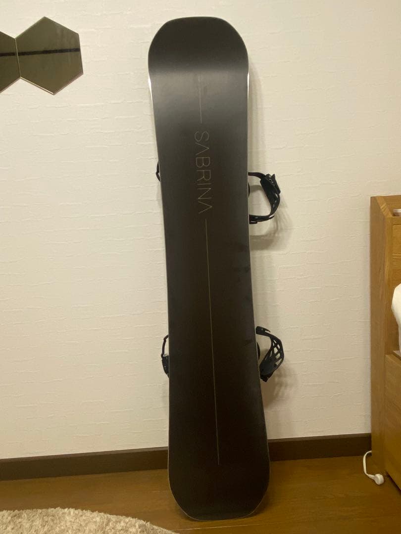 SABRINA スノーボード ブラック ビンディング　RIDE ケース付き