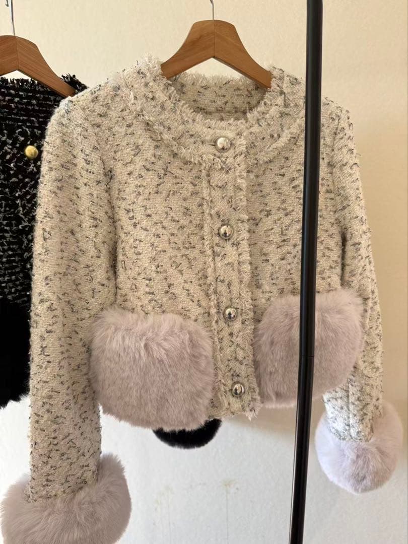 新品未使用GRACE CONTINENTAL ツイードコンビジャケットSサイズ