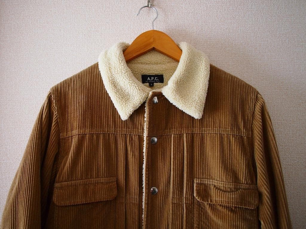 希少！名作 ルーマニア製 APC ボアトラッカージャケット S/デニムジャケット
