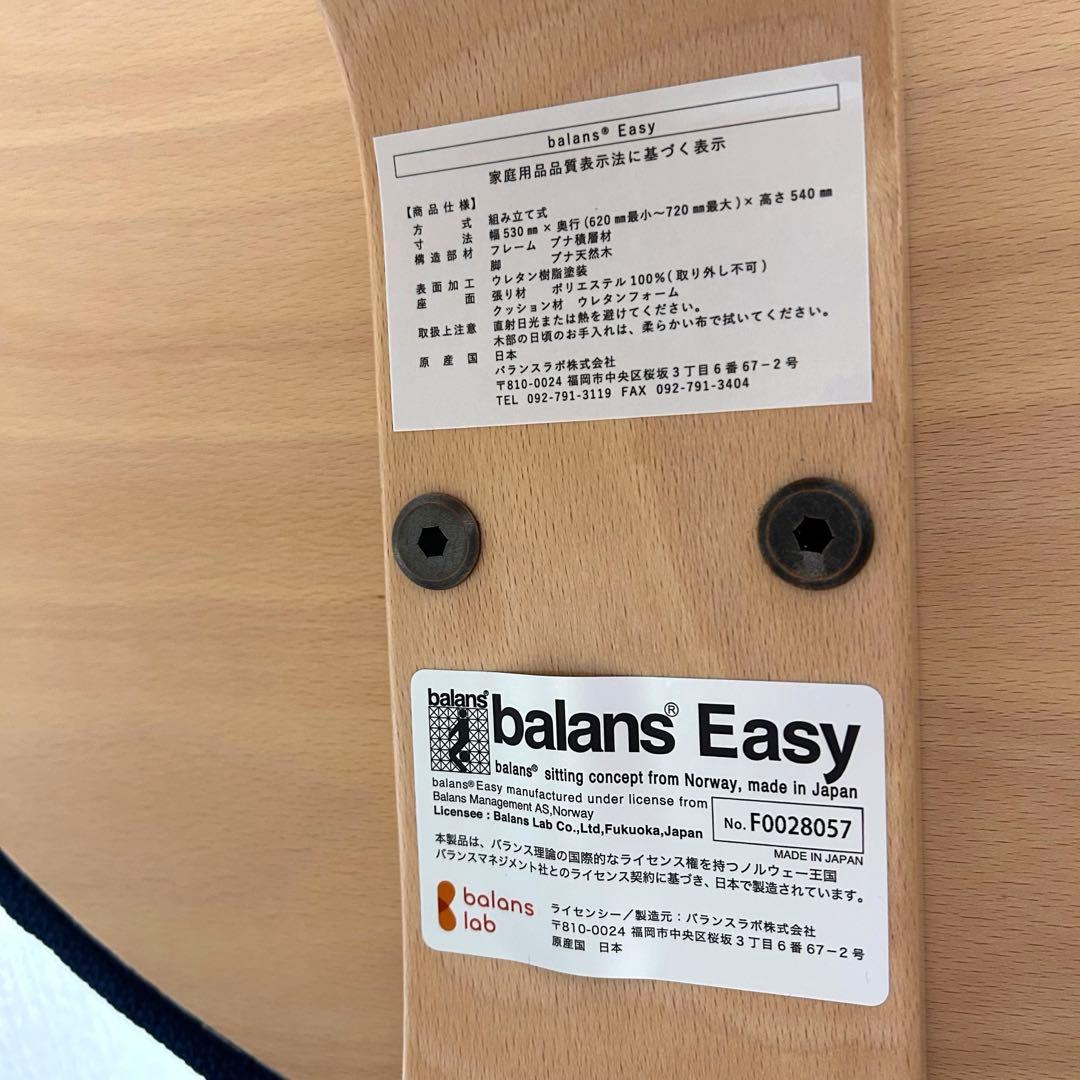 【極美品】 バランスイージー ネイビー　組み立て済