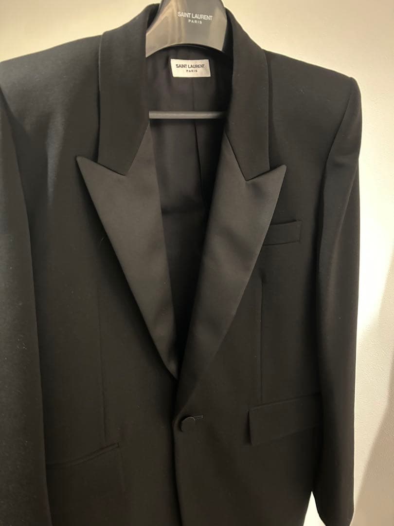 芳賀 サンローラン パワーショルダー スモーキングジャケット 23aw