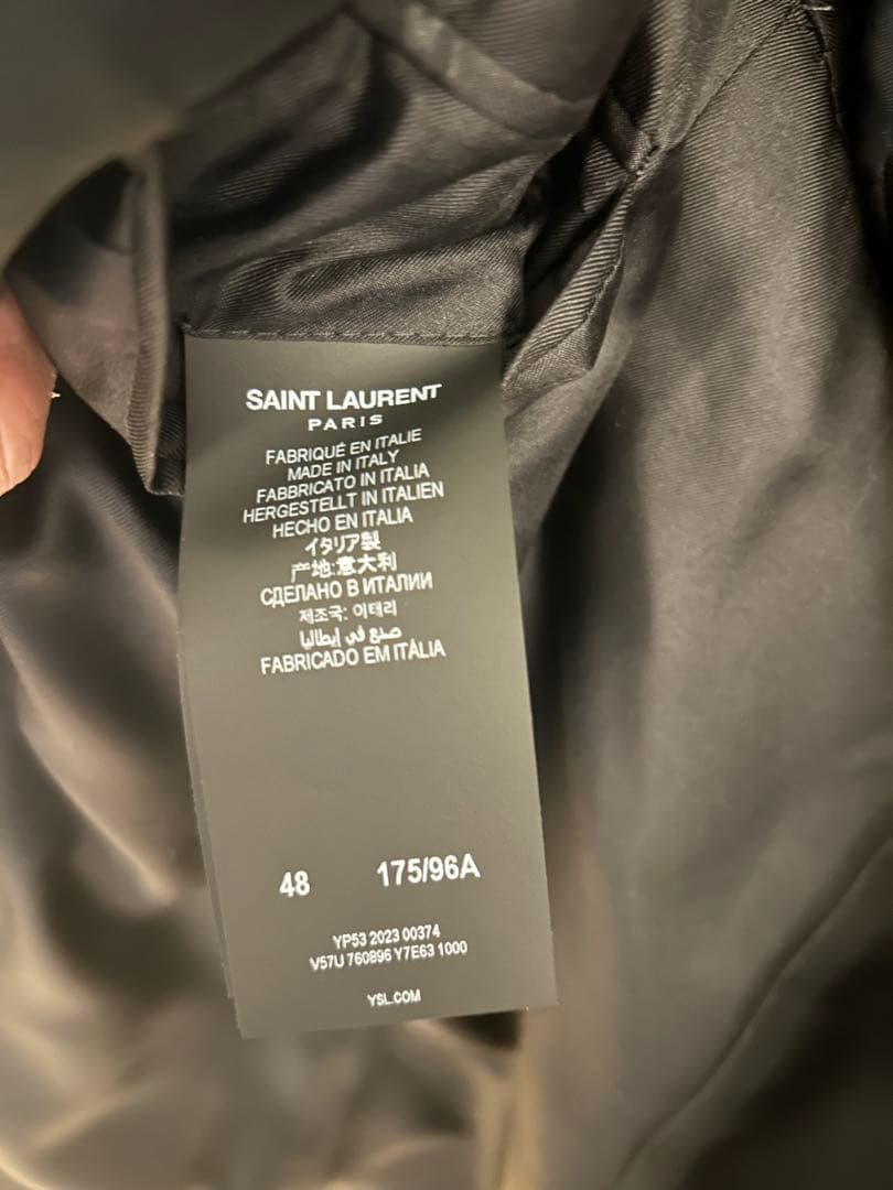 芳賀 サンローラン パワーショルダー スモーキングジャケット 23aw