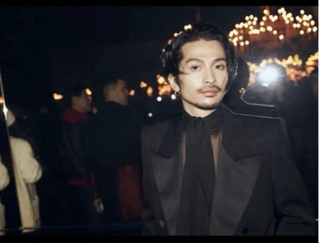 芳賀 サンローラン パワーショルダー スモーキングジャケット 23aw