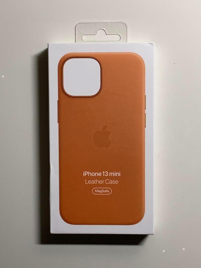 【新品】純正 iPhone 13 mini レザーケース・ゴールデン三つセット