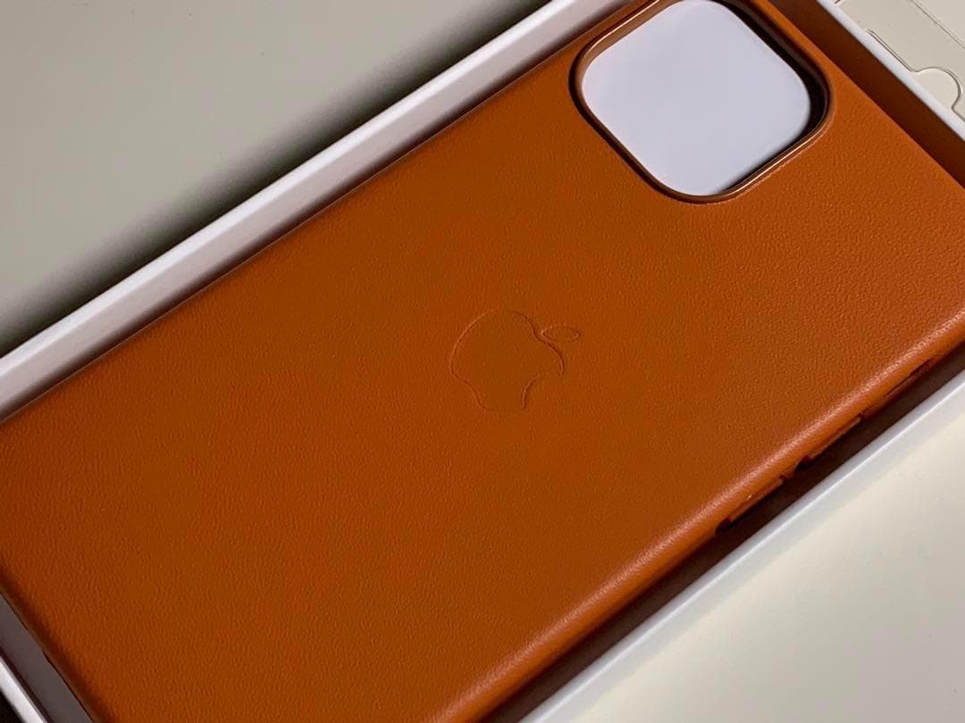 【新品】純正 iPhone 13 mini レザーケース・ゴールデン三つセット