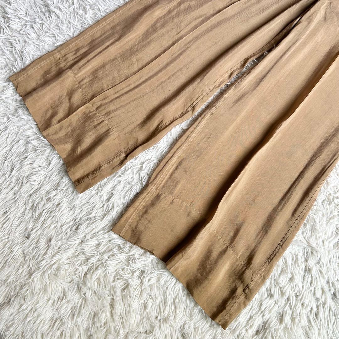 新品タグ付き♡マカフィー サロペット 麻 ベージュ36/S-M 定価2.6万円