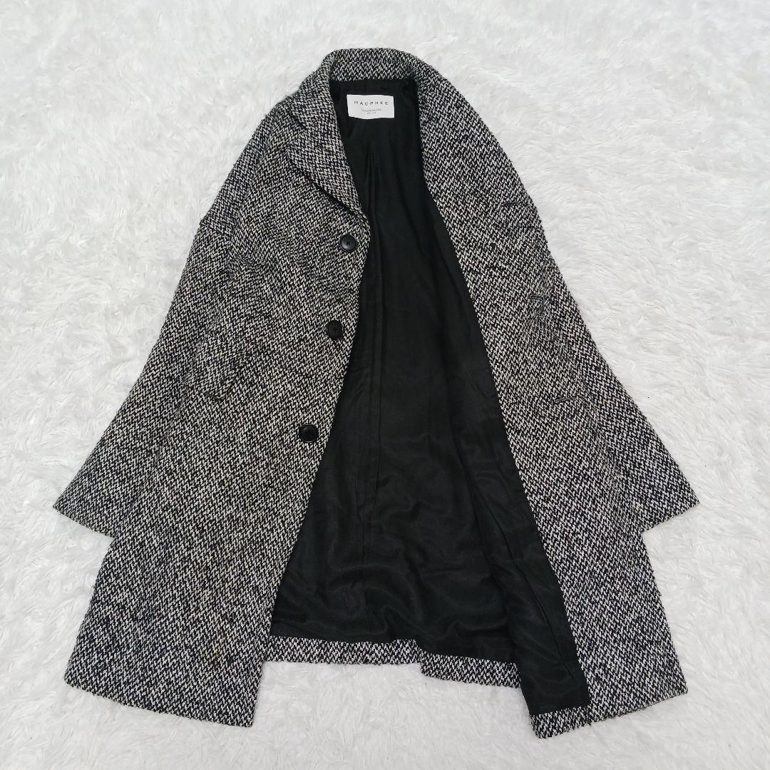 24AW完売品✨マカフィー ブロークンツイードオーバーサイズドコート 34