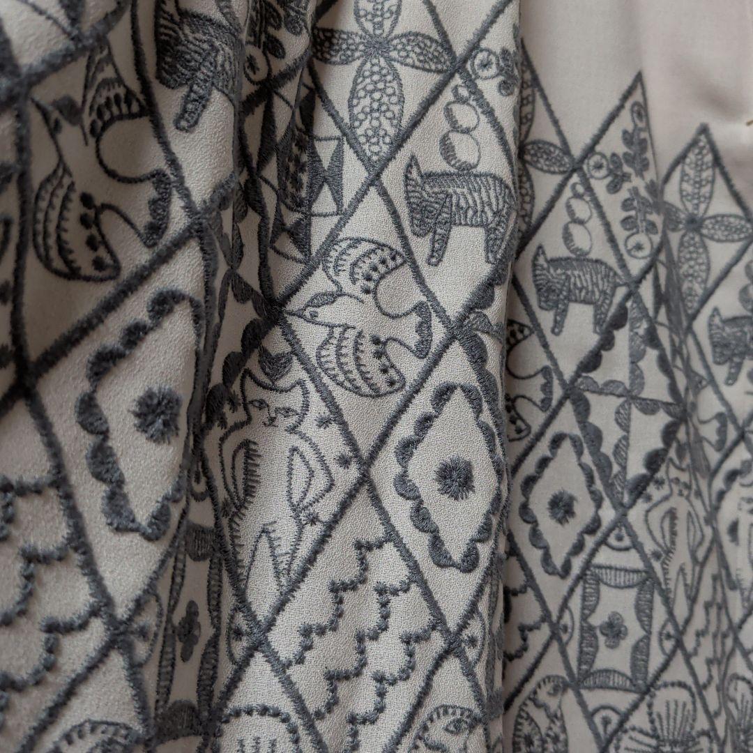 ミナペルホネン symphony ワンピースドレス　ライトベージュ　サイズ36