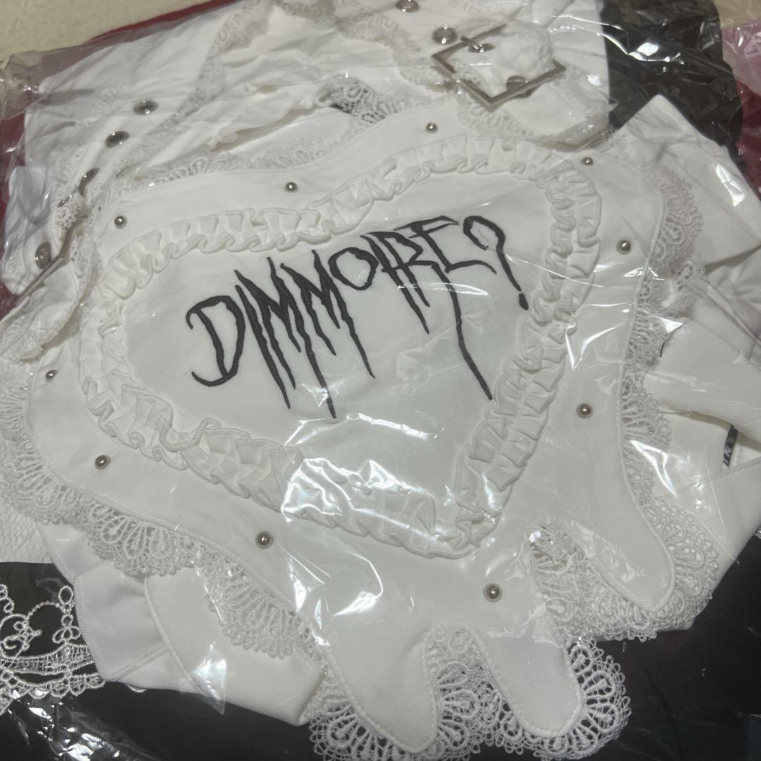 DimMoire Drip Heartメイドワンピース/Black×White♡