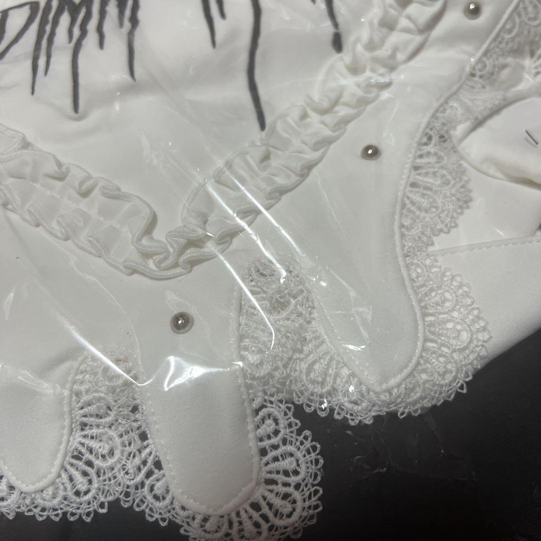 DimMoire Drip Heartメイドワンピース/Black×White♡