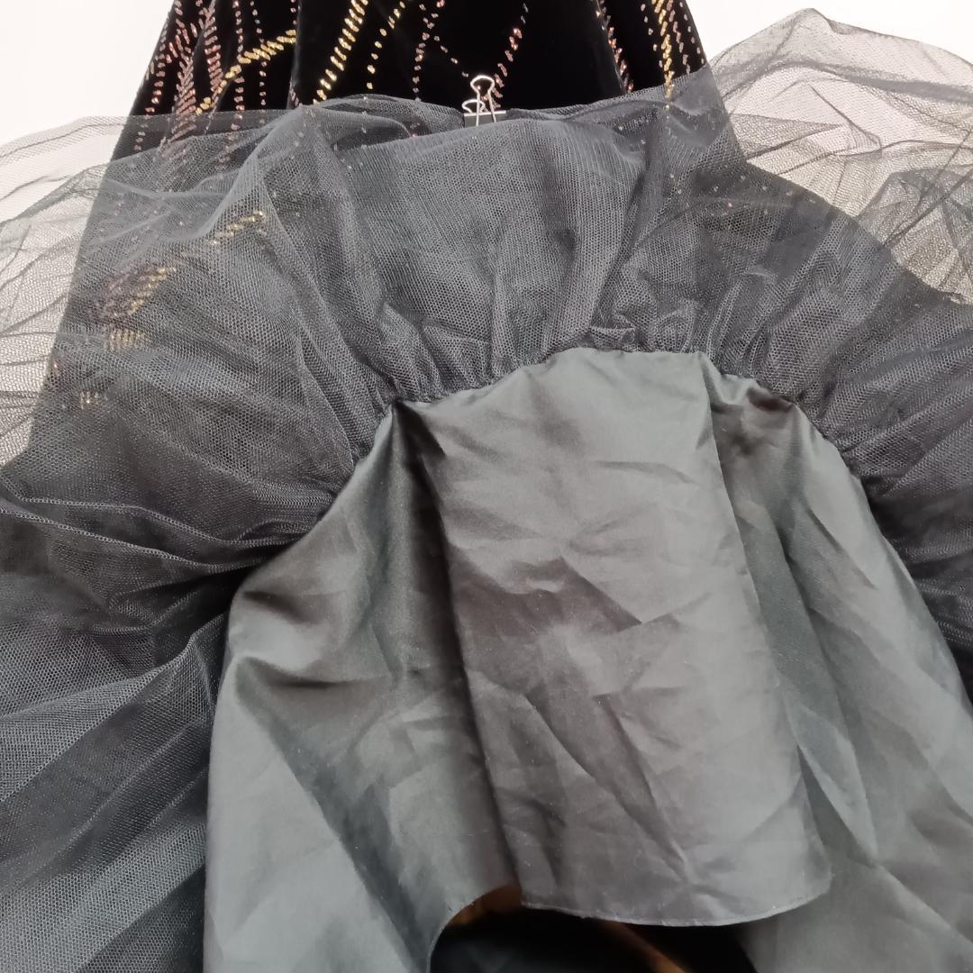 スパンコール Aライン ドレス