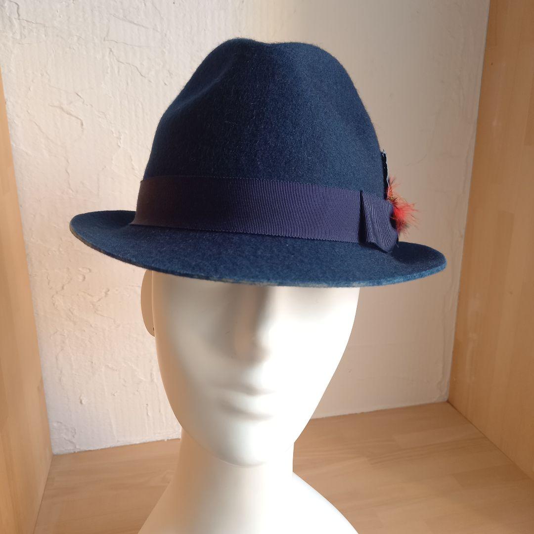 Kaori様 ウールハット 57㎝ 調節可ネイビー マーブル 他 ４点