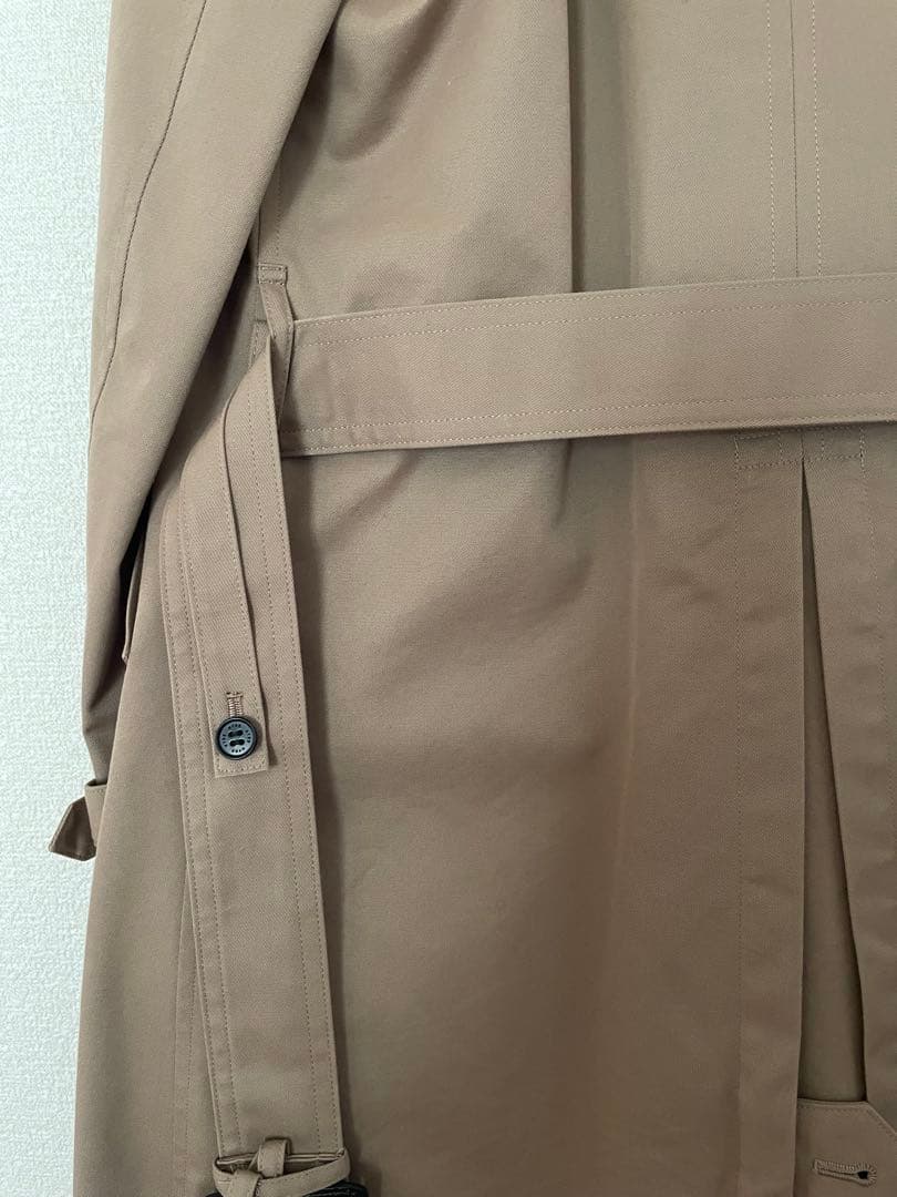 HYKE ベージュ ダブルブレスト トレンチコート サイズ2
