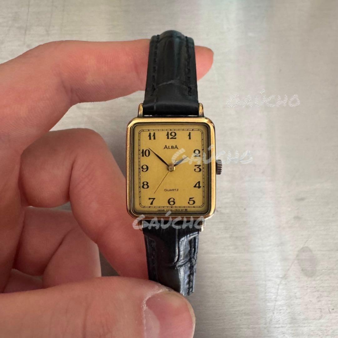 【新品電池】SEIKO albaレクタンギュラー ヴィンテージ tank 美品