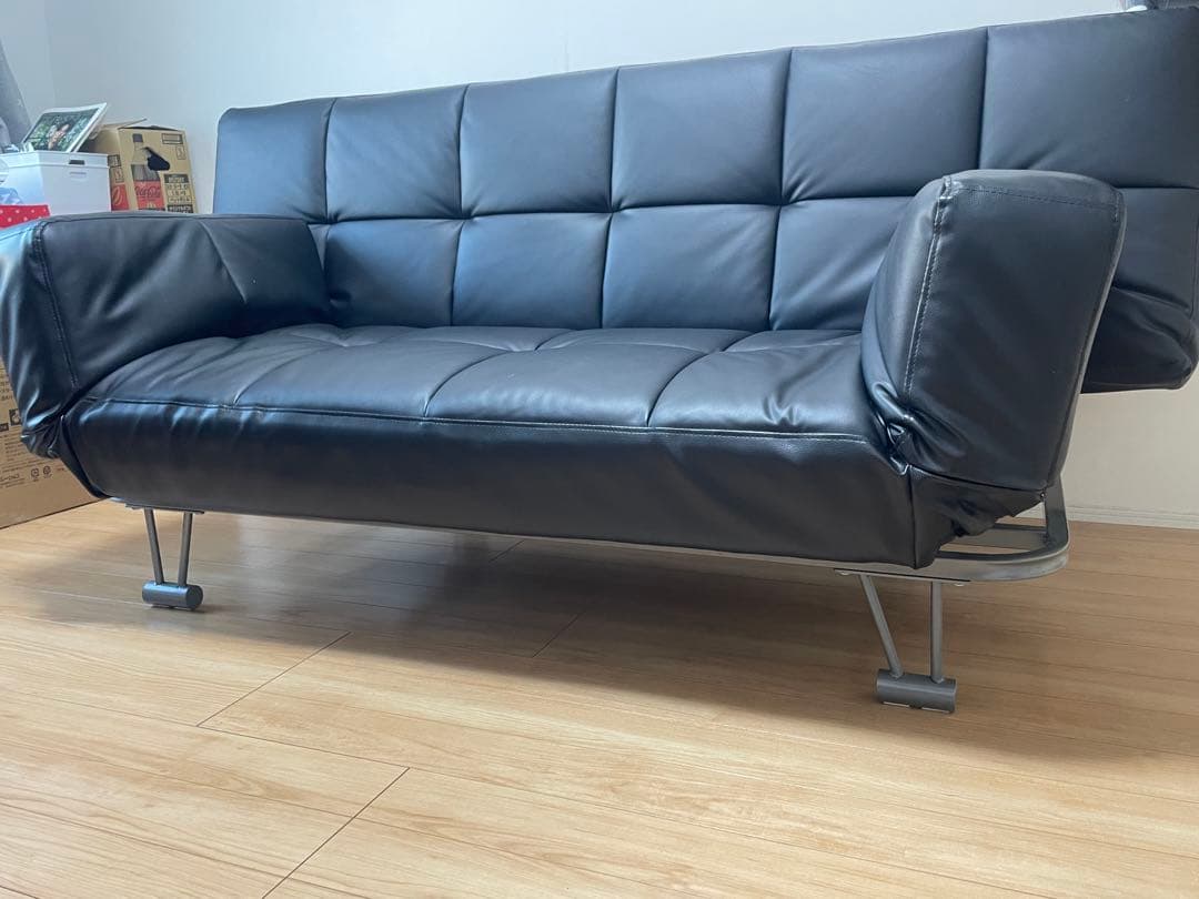 【美品】ソファーベッド　2〜3人掛けソファ