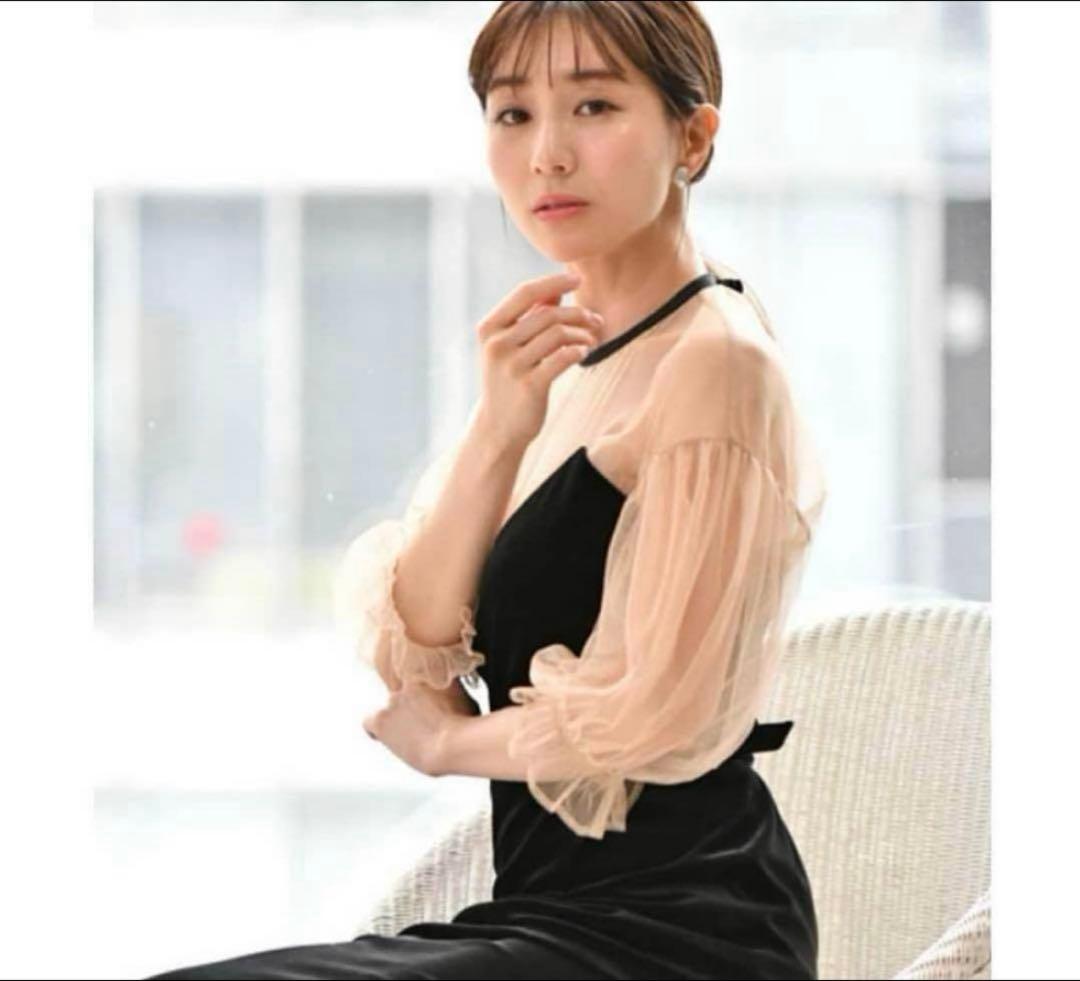 ameri エアリースリーブタイトドレス　アメリヴィンテージ　アメリ　お呼ばれ