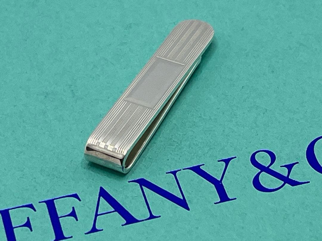 c466 美品　希少　ティファニー　エンジンターン　ネクタイピン　スモール925