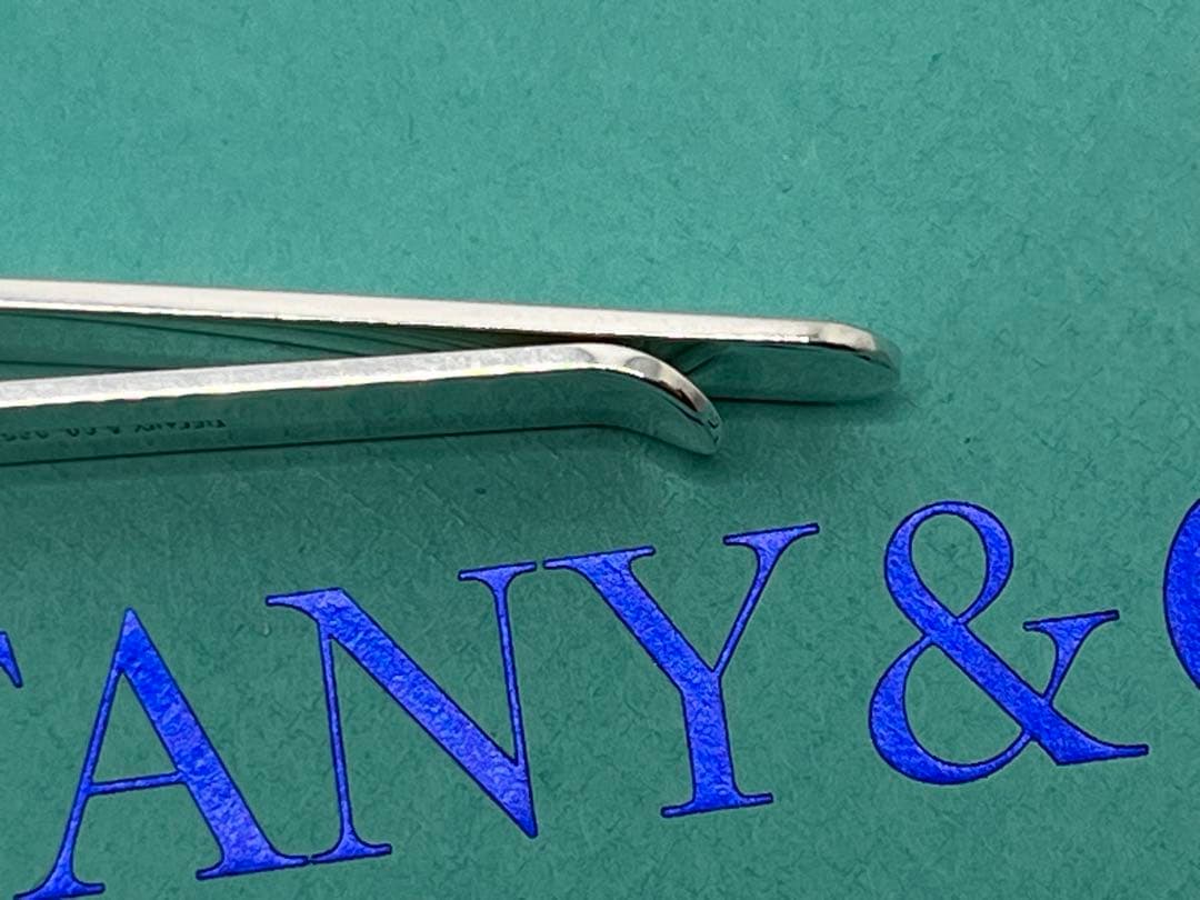 c466 美品　希少　ティファニー　エンジンターン　ネクタイピン　スモール925