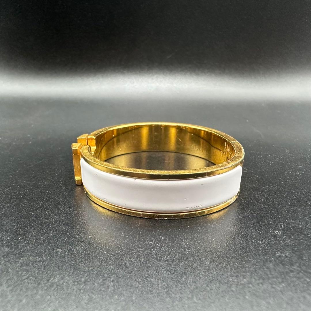 人気✨　エルメス　HERMES　バングル　Hクリック　ゴールド　1615