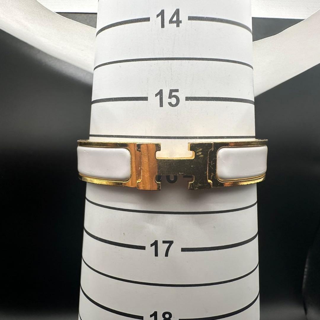 人気✨　エルメス　HERMES　バングル　Hクリック　ゴールド　1615