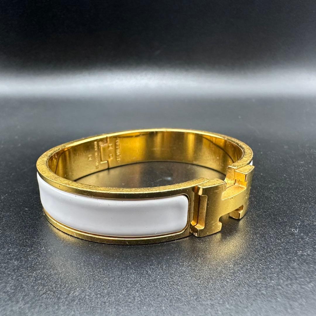 人気✨　エルメス　HERMES　バングル　Hクリック　ゴールド　1615