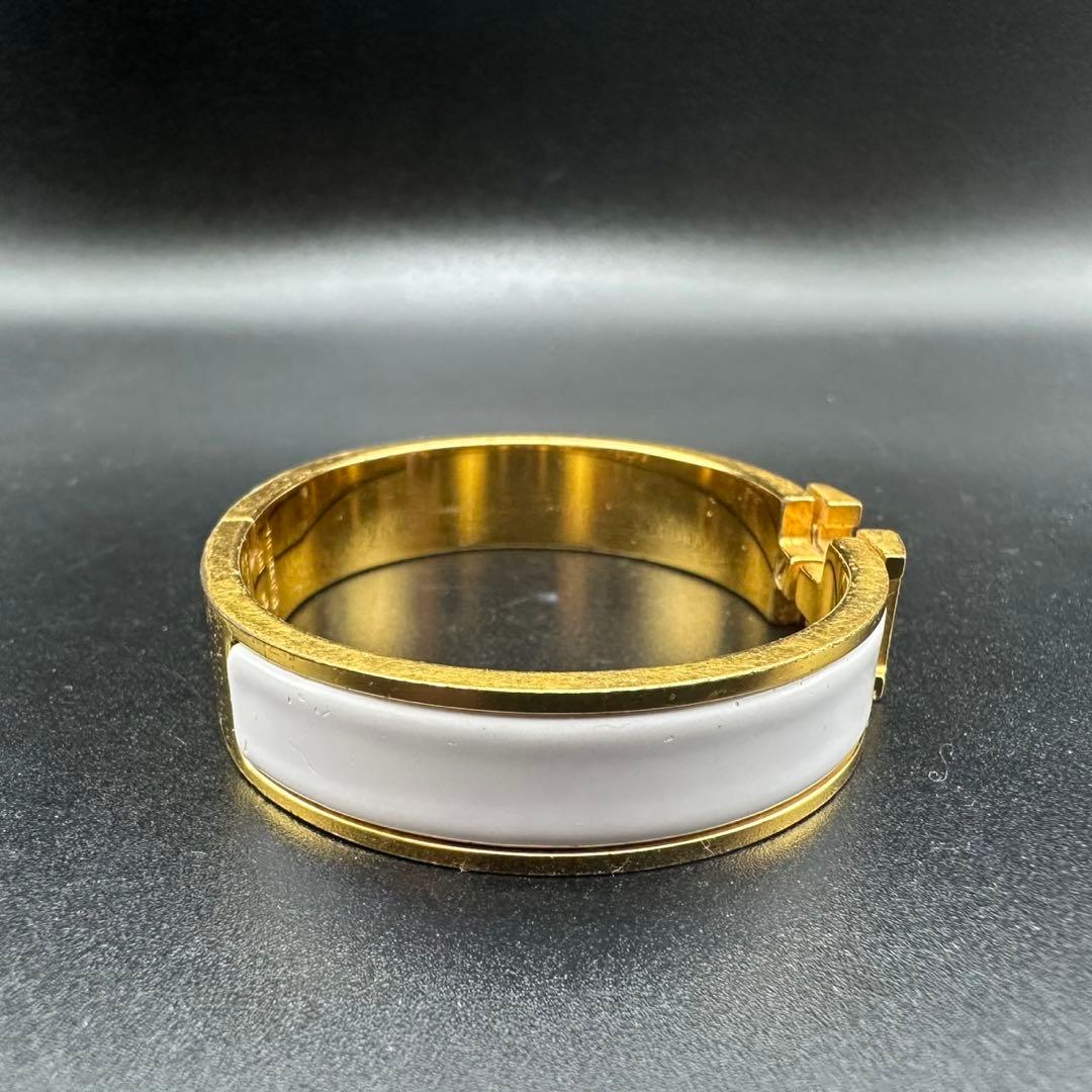 人気✨　エルメス　HERMES　バングル　Hクリック　ゴールド　1615