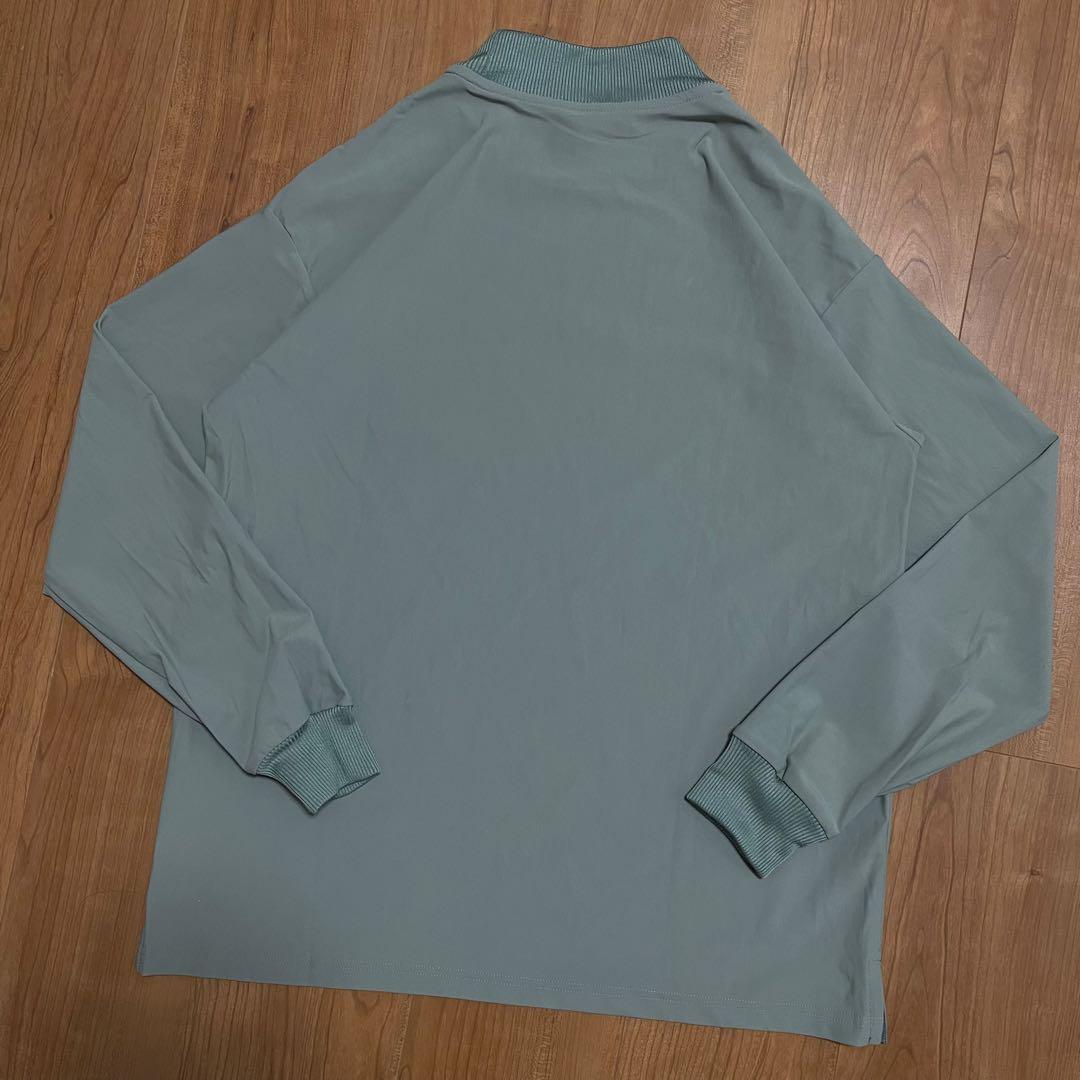 TFW49 モックネック　ロングTシャツ　カーキ　M 新品未使用　ゴルフ