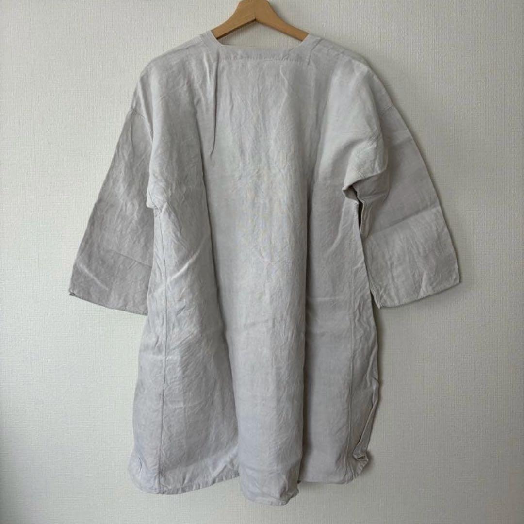 フランス　アンティーク　レース　ワンピース　フレンチリネン　刺繍　ブラウス