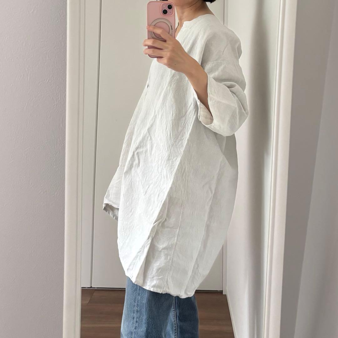 フランス　アンティーク　レース　ワンピース　フレンチリネン　刺繍　ブラウス