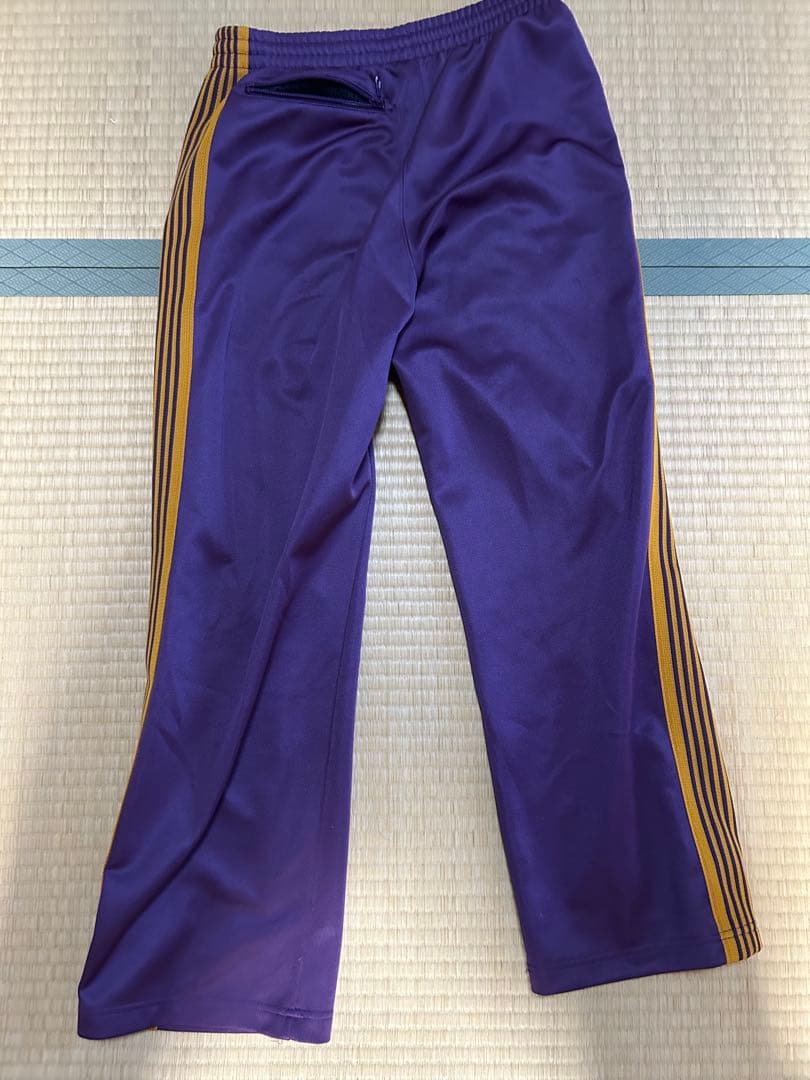 紫色 ストライプ トレーニングパンツ NEEDLES トラックパンツ