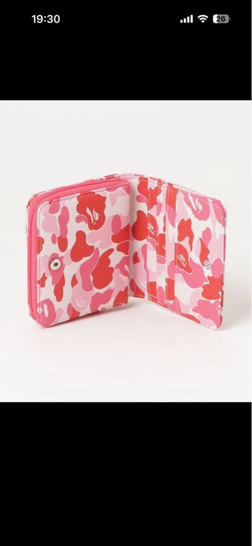 【新品】A BATHING APE ABC CAMO MINI WALLET