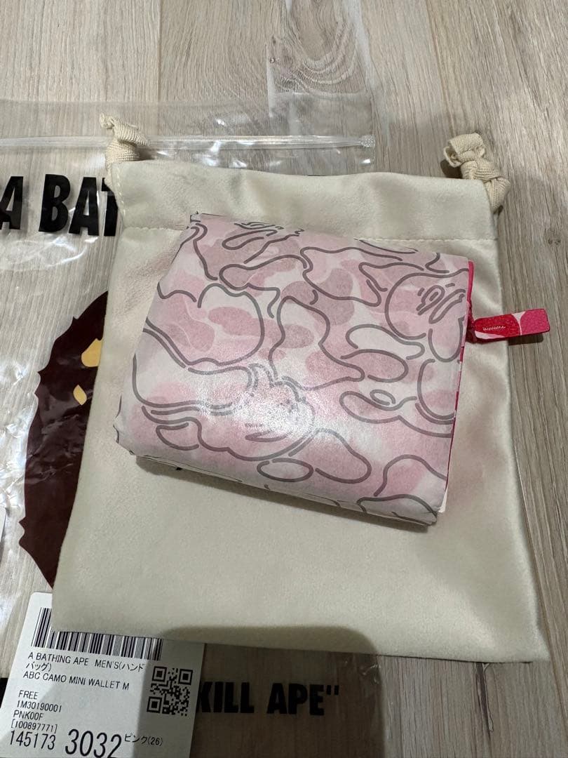 【新品】A BATHING APE ABC CAMO MINI WALLET
