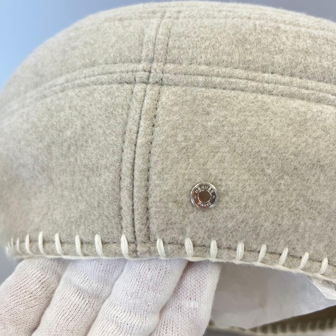エルメス ベレー帽 サントノーレ 帽子 ウール カシミア セリエ 新品未使用