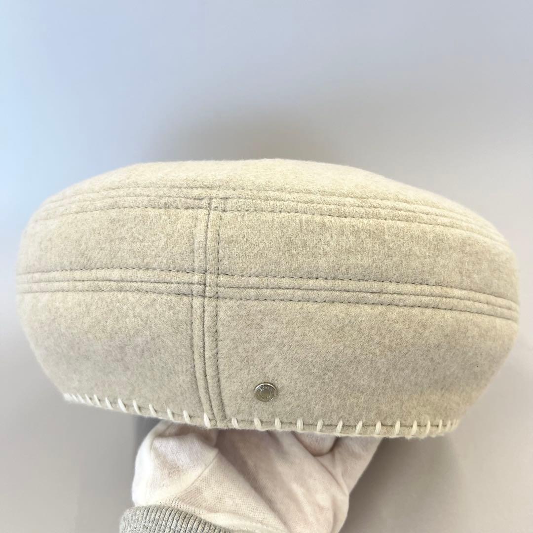 エルメス ベレー帽 サントノーレ 帽子 ウール カシミア セリエ 新品未使用