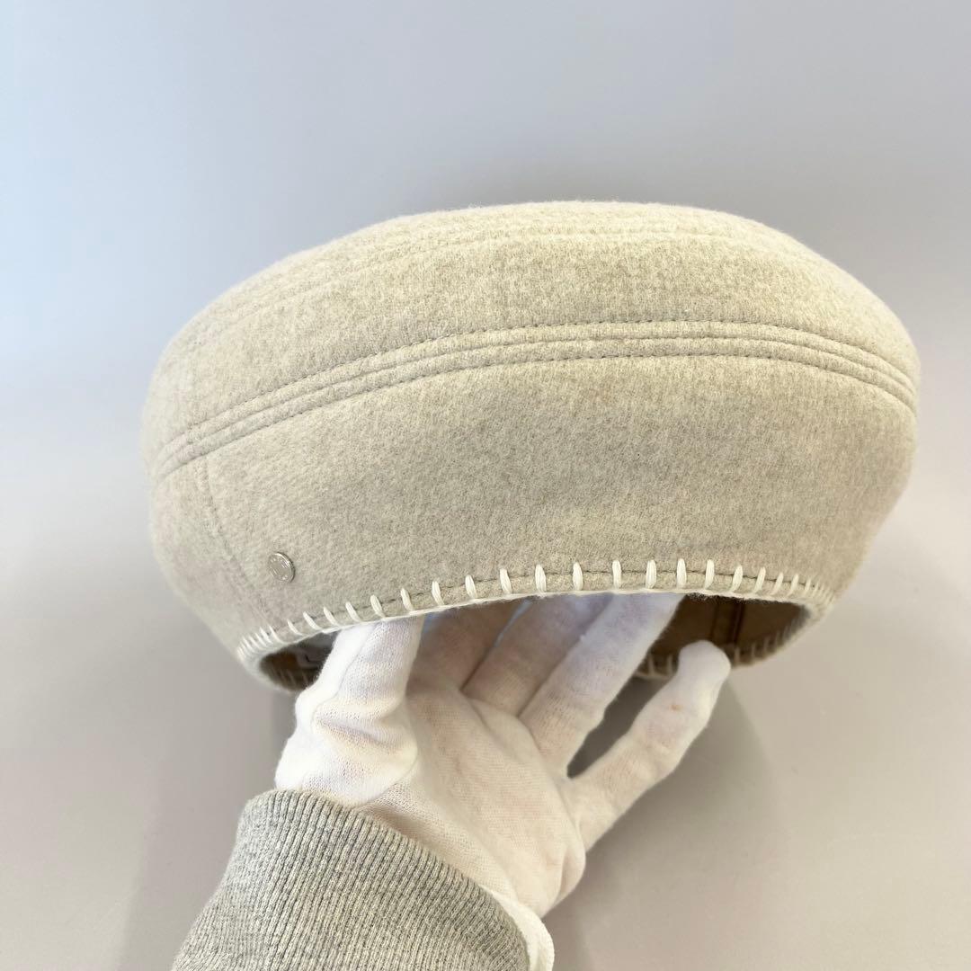 エルメス ベレー帽 サントノーレ 帽子 ウール カシミア セリエ 新品未使用