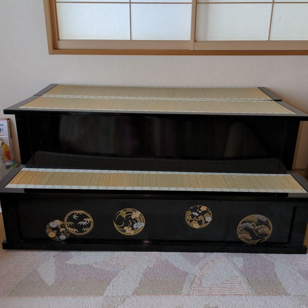 【まちゃっぺこ様】五月人形飾り台、屏風セット　保管品