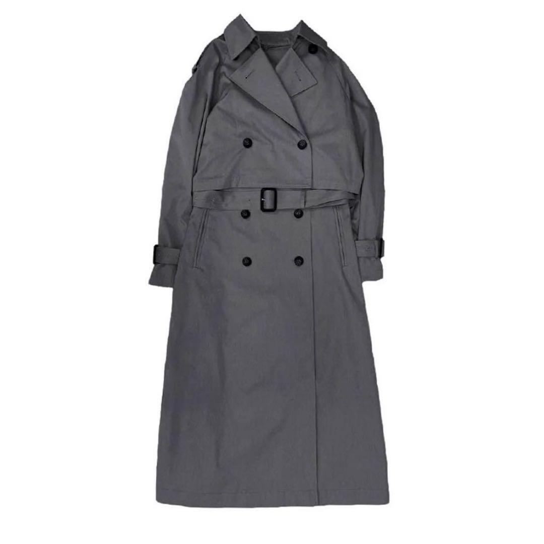 anuans 3wayトレンチコート グレー