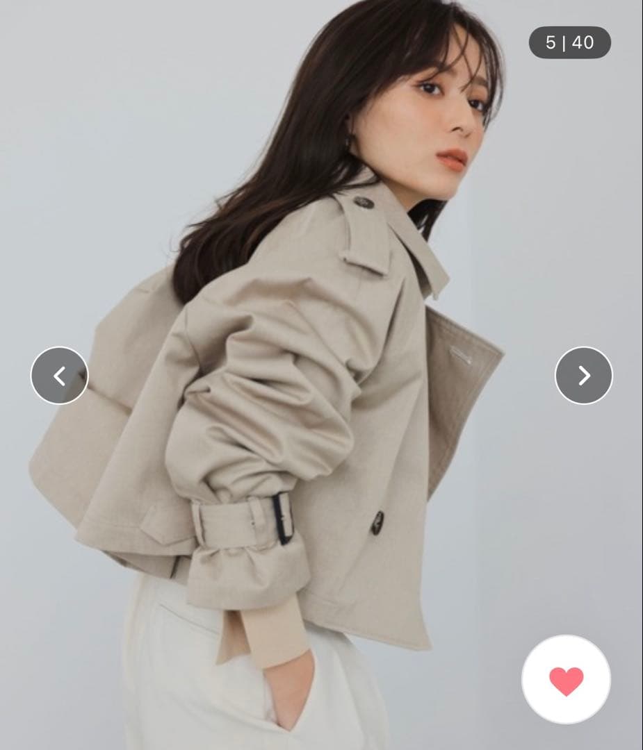 anuans 3wayトレンチコート グレー