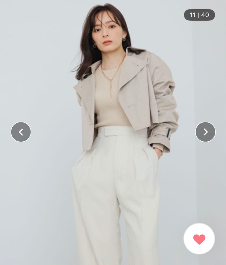 anuans 3wayトレンチコート グレー