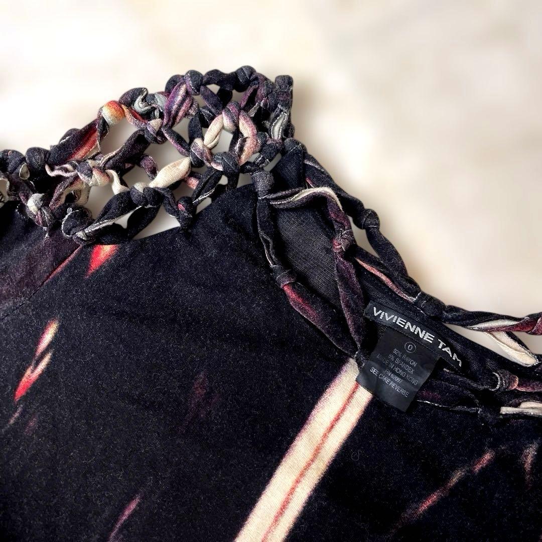 Vivienne Tam ストライプ柄長袖トップス　美品　ヴィヴィアンタム