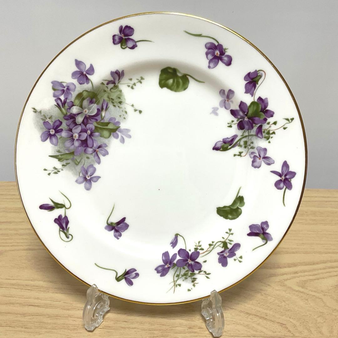 ハマースレイ　バイオレット　約17.7cm デザートプレート　① 2枚組