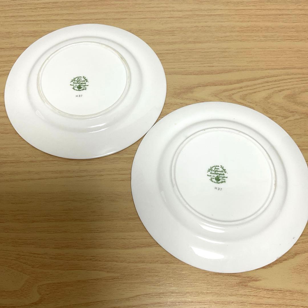 ハマースレイ　バイオレット　約17.7cm デザートプレート　① 2枚組