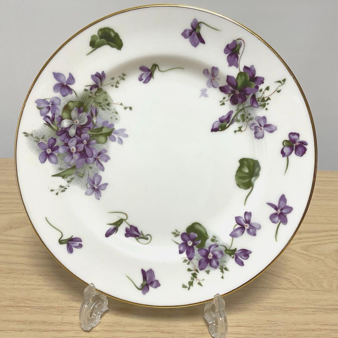 ハマースレイ　バイオレット　約17.7cm デザートプレート　① 2枚組