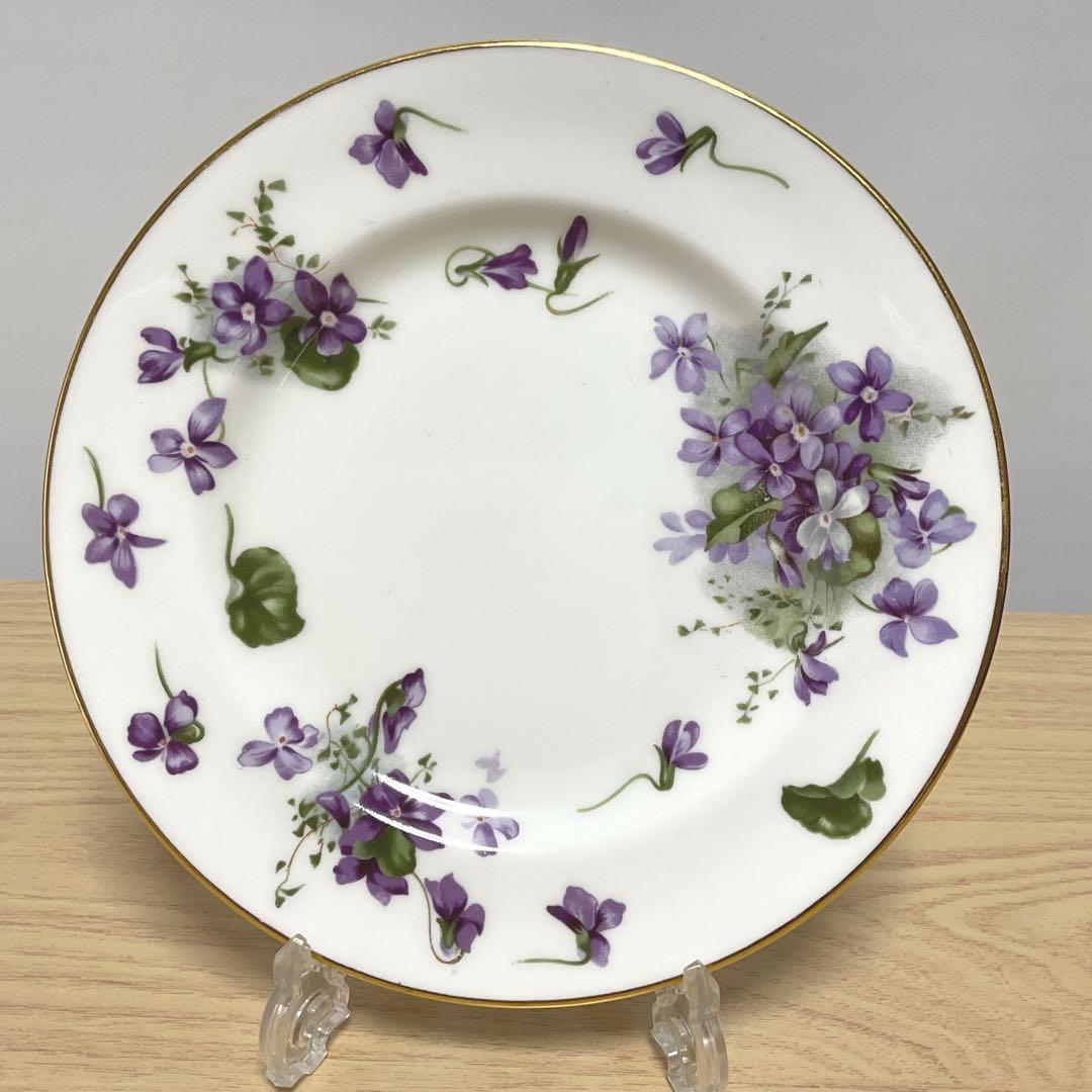 ハマースレイ　バイオレット　約17.7cm デザートプレート　① 2枚組